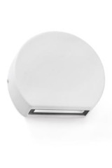 Small outdoor round and white path light Pill - Exterior path & step lighting by Faro