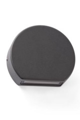Small round LED outdoor gray anthracite step light Pill - Exterior path & step lighting by Faro