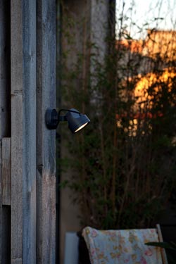 Adjustable outdoor spotlight and powerful LED lighting