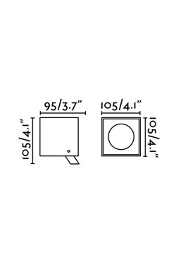 Large outdoor Dark gray square spot, powerful LED lighting