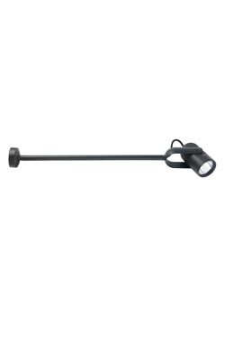 Black exterior wall light with narrow beam - Exterior wall lights by Faro
