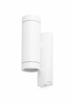 Steps 2-light outdoor wall lamp white matt - Exterior wall lights by Faro