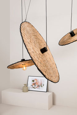 Grande suspension en rotin naturel Costas 1000 - Suspension by Faro
