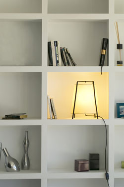 Lampe à poser lanterne en papyrus Akane 350 