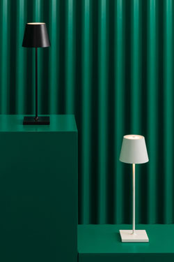 Lampe sans fil pour l'extérieur en aluminium blanc Toc380 