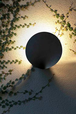 Lotus applique d'extérieur pétale en aluminium gris