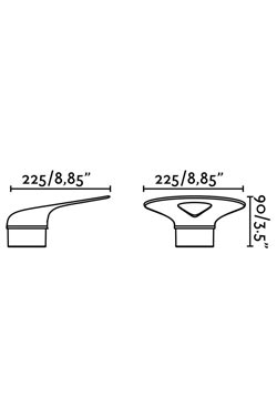 Lotus applique d'extérieur pétale en aluminium gris
