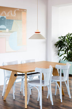 Naos suspension minimaliste blanche