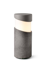 Petite balise d'extérieur en ciment gris Block - Balise d'extérieur by Faro