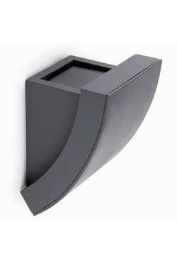 Proa applique extérieur aluminium gris foncé design courbe - Applique d'extérieur by Faro