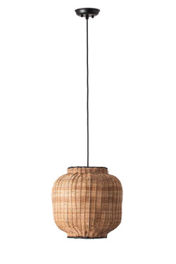 Suspension lampion en rotin Tupai  - Suspension by Faro