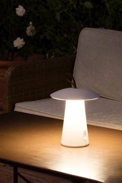 Task lampe baladeuse sans fil champignon blanc