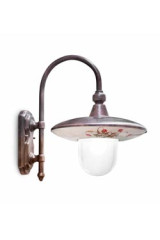 Applique d'extérieur avec bras en U style champêtre Latina - Applique d'extérieur by Ferroluce Classic