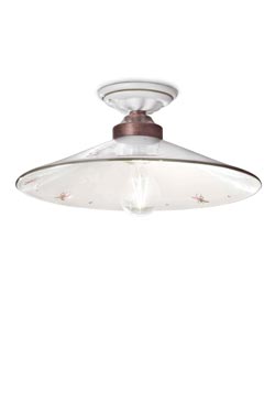 Asti plafonnier coupelle évasée en céramique 35cm 