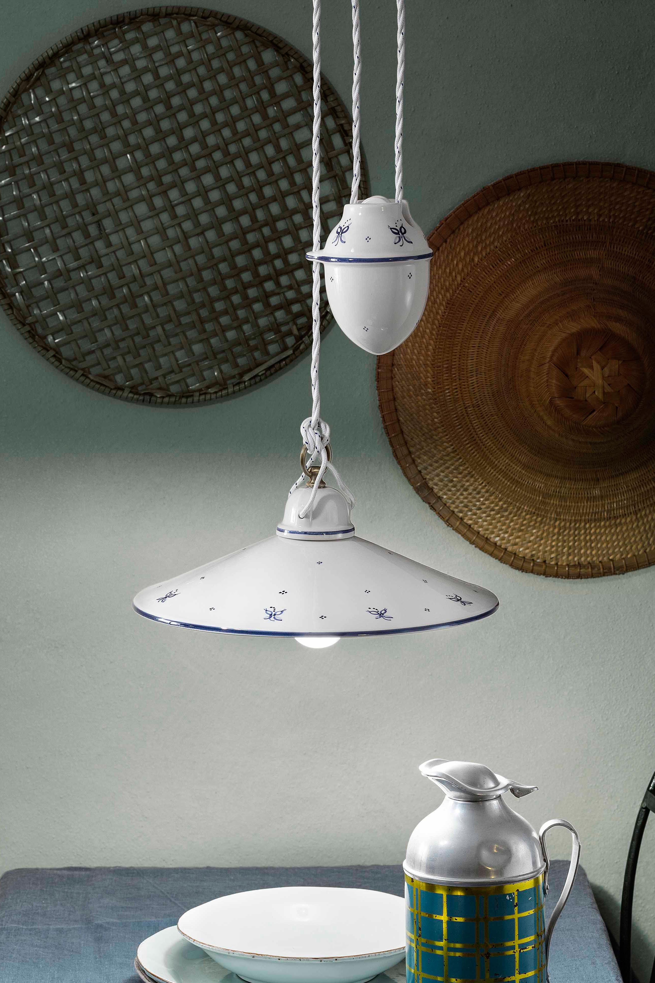 Asti suspension monte-et-baisse en céramique 35cm - Suspension by Ferroluce Classic