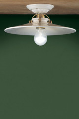 Asti white ceramic flared ceiling light 31cm - Ceiling lights by Ferroluce Classic