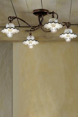 Ceiling lamp 3 branches Roma