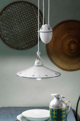 Asti ceramic pendant up and down 35cm - Pendants by Ferroluce Classic
