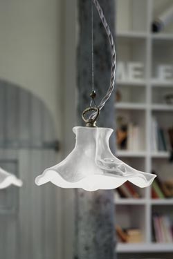 Ceramic pendant light Lecco 20cm  - Pendants by Ferroluce Classic