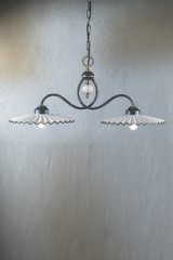 Double black and white pendant lamp small model L'Aquila C199 - Pendants by Ferroluce Classic
