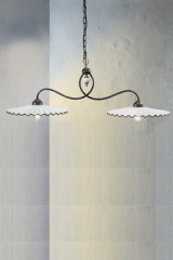 Double brown pendant lamp Aquila C165 - Pendants by Ferroluce Classic