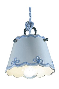 Small ceramic embroidery pendant Ravenna - Pendants by Ferroluce Classic