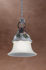 Pendant with ivy leaves Ferrara - Pendants by Ferroluce Classic