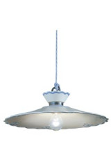 Ravenna suspension broderie évasée en céramique 44cm - Suspension by Ferroluce Classic