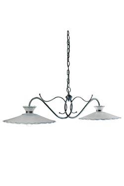 Ravenna suspension deux lumières 44cm