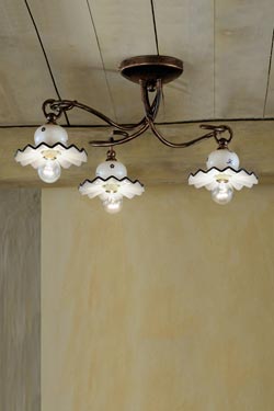 Roma plafonnier 3 branches  - Plafonnier by Ferroluce Classic