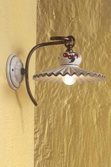 Ceramic wall lamp with cherry motif Roma C378 - Wall lights by Ferroluce Classic