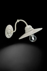 Applique rétro chic C141 blanche - Applique by Ferroluce