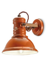 Applique spot Industrial orange en céramique - Applique by Ferroluce