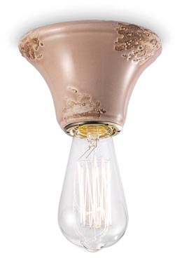 Ceiling light C133 minimalist old pink - Ceiling lights by Ferroluce