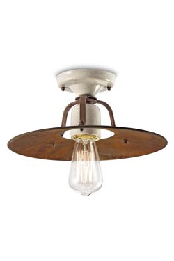 Grunge ceiling light small model C1434 - Ceiling lights by Ferroluce