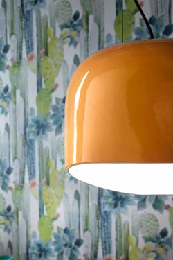 Ayrton ceramic yellow pendant lamp