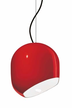 Ayrton retro style red pendant