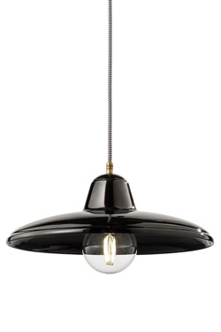 Black and White ceramic pendant - Pendants by Ferroluce