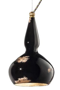 C1413 Vintage black pendant lamp - Pendants by Ferroluce