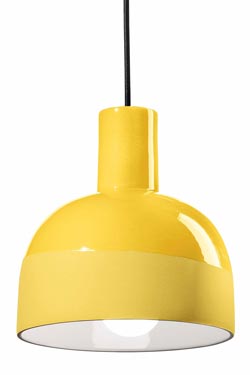 Caxixi pendant in yellow ceramic - Pendants by Ferroluce