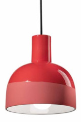 Caxixi pendant lamp in red ceramic - Pendants by Ferroluce
