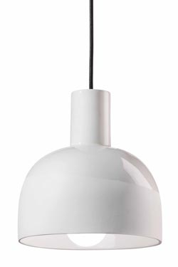 Caxixi pendant lamp in white ceramic - Pendants by Ferroluce