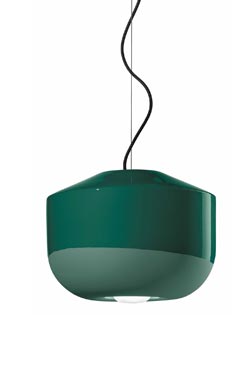 Contemporary pendant lamp in yellow ceramic Bellota