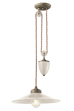 Counterweight pendant Colors cream - Pendants by Ferroluce
