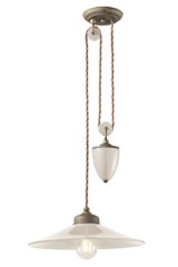 Counterweight pendant Colors cream - Pendants by Ferroluce
