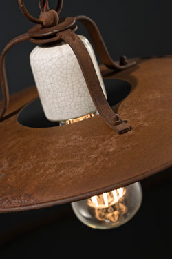Cracked Ceramic Retro Counterweight pendant