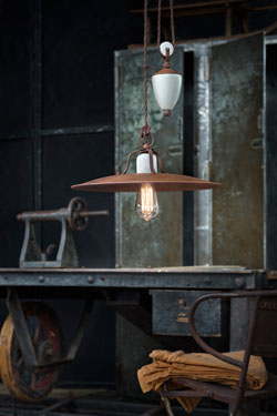 Cracked Ceramic Retro Counterweight pendant