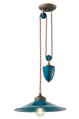 Duck Blue counterweight pendant Retro Style - Pendants by Ferroluce