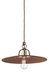 Large Grunge suspension in cracked ceramic 40cm - Pendants by Ferroluce