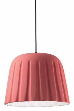 Madame Grès pleated pendant lamp large model dark gray